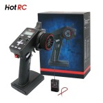 NEWEST HOTRC CT-6A CT6A 2.4GHz 6CH RC Transmitter One-hand Radio Remote Controller F-06A PWM Receiver RC Car Boat Tank Drone Toy